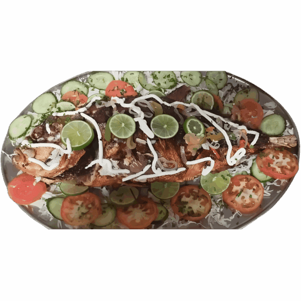 Pescado entero frito